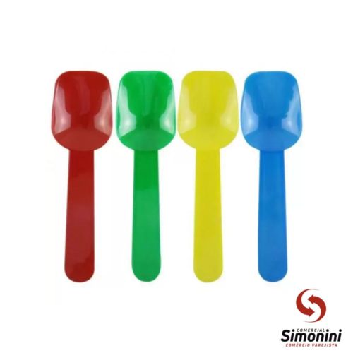 PÁ DE SORVETE 7,5CM COLOR MEXABEM- 500UN (@)