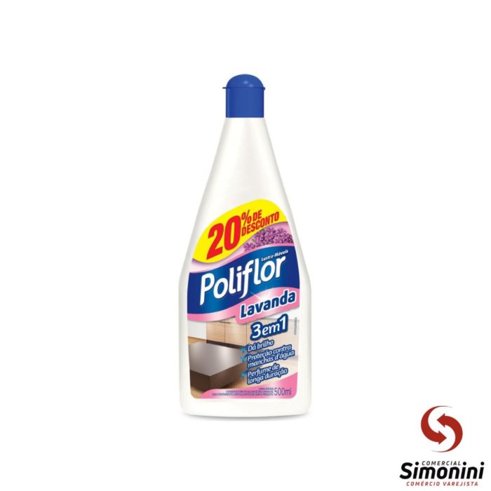 LUSTRA MÓVEIS POLIFLOR LAVANDA- 500ML