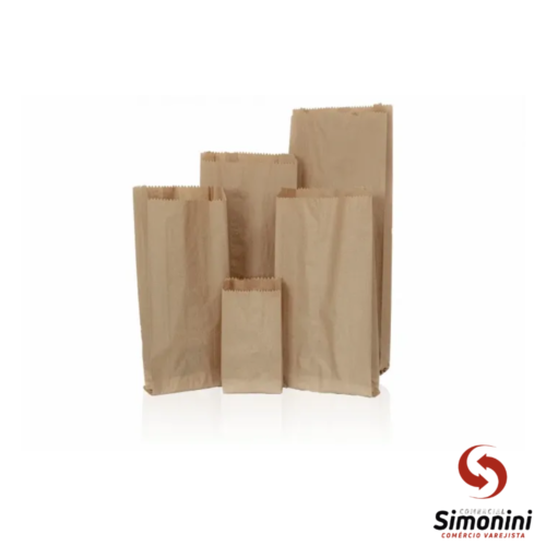 SACO PAPEL 2KG SEMIKRAFT EMBALE- 500UN