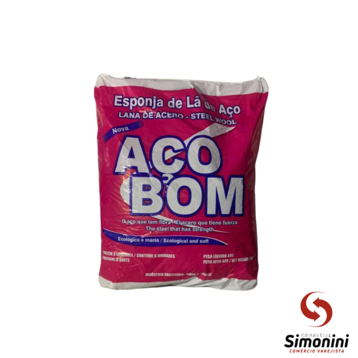 LÃ AÇO AÇOBOM- 8UN