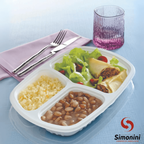 G331 850ML 3 DIVISÓRIAS (F/M) GALVANOTEK PRETA- 100UN