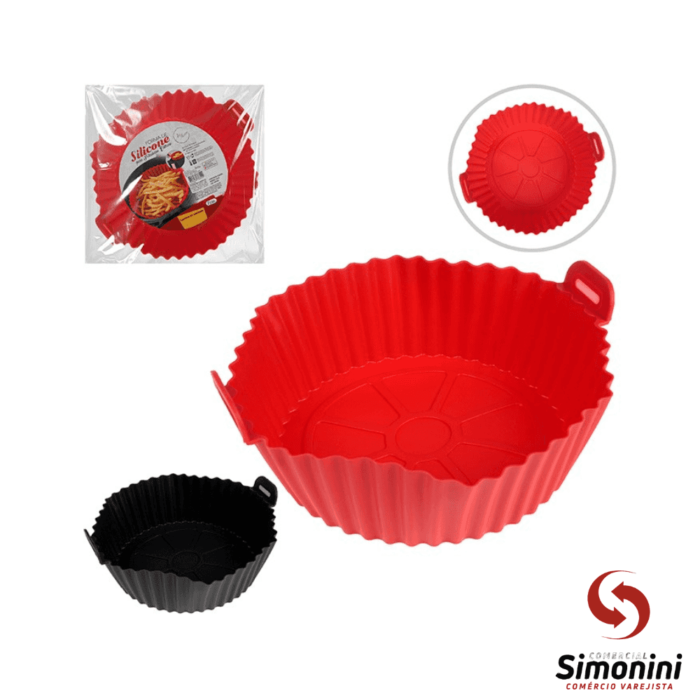 FORMA SILICONE AIR FRYER 20CM REDONDA- UNIHOME