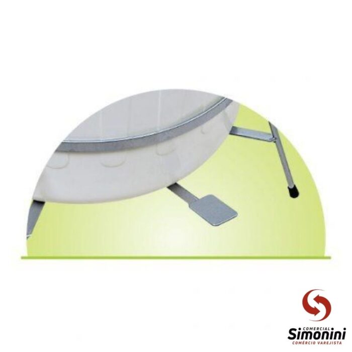 CESTO 60L COM PEDAL E ESTRUTURA BRANCO- JAGUAR - Image 2