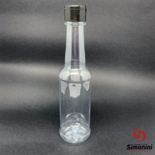 PET 150ML MOLHO COM TAMPA FLIPTOP PRETA- DRX (#)