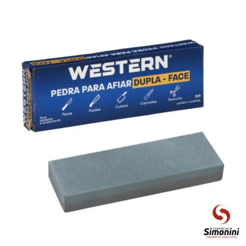 PEDRA AFIAR DUPLA FACE 15CM- WESTERN