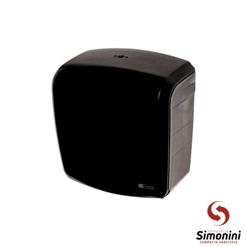 DISPENSER HIGIÊNICO ROLÃO PRETO- TRILHA ELISA